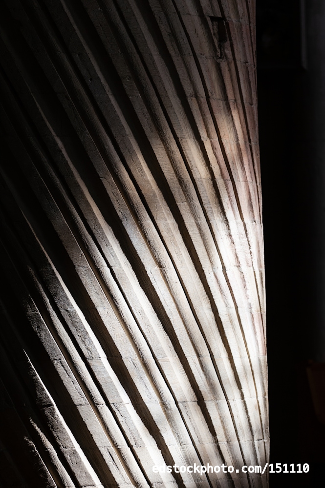 Spiral Column Chiaroscuro (Norwich Cathedral, England)