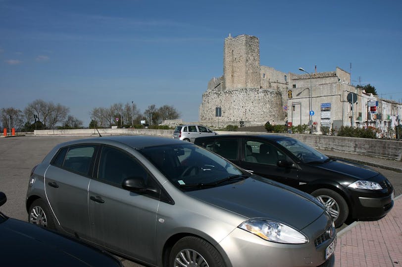 car park and castle