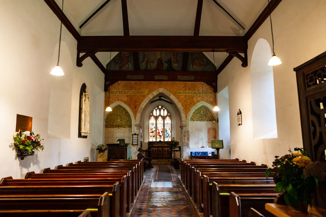 Nave Looking East, Steventon Church, England
