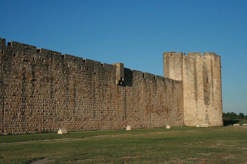 outside the south wall