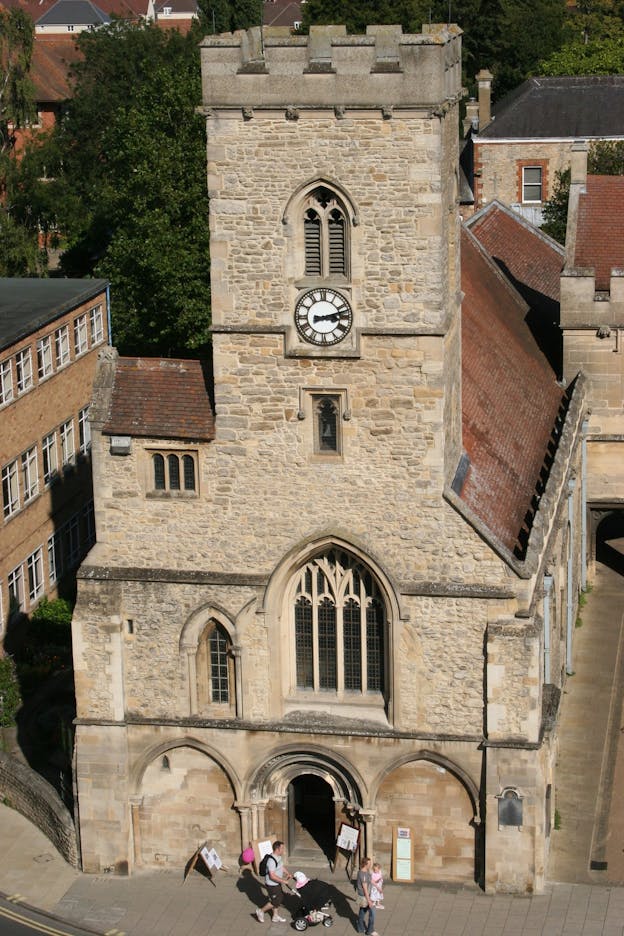 Closeup of St. Nicholas church