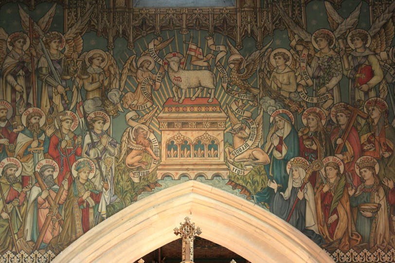 mural, henley church