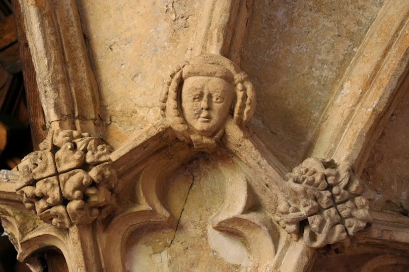 Roof Boss: Lady - Christ Church Cathedral, Oxford