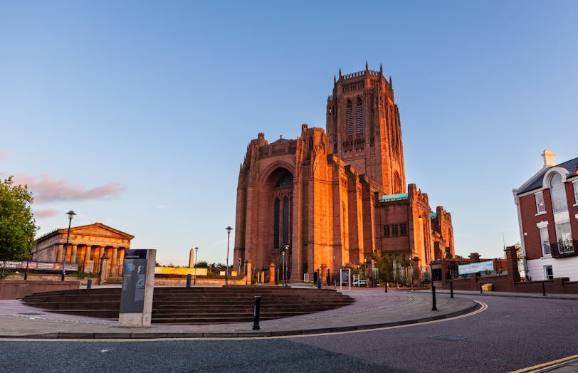 View from Northwest, Liverpool Cathedral, Liverpool, England