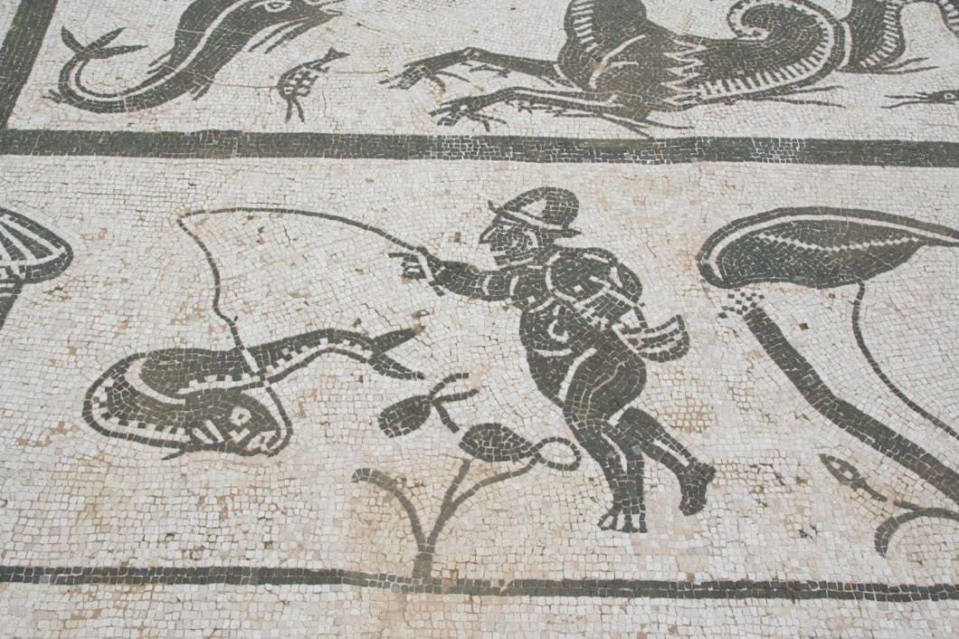 neptune mosaic, italica