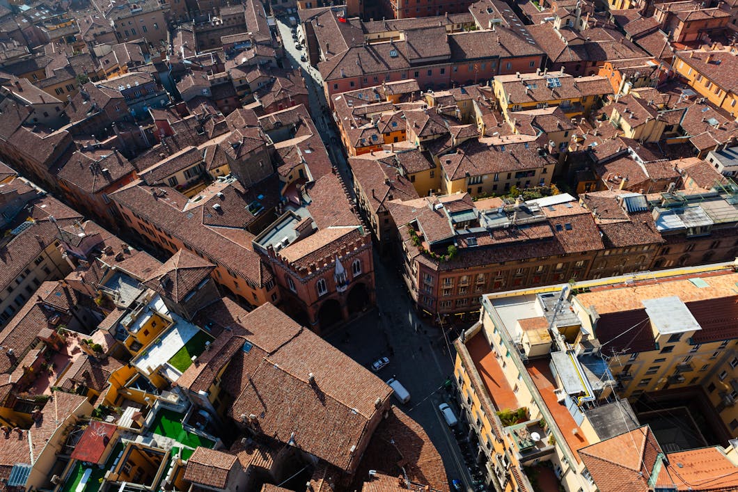 Piazza della Mercanzia, Bologna, Italy