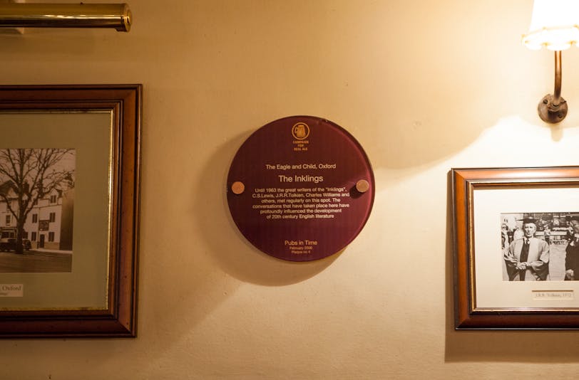 Inklings Plaque in the Rabbit Room