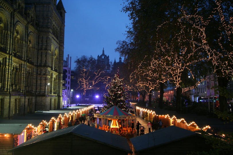 christmas market @ natural history museum
