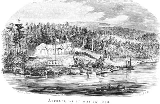 Fort Astoria in 1813