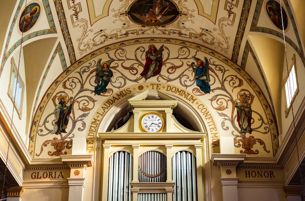 Organ and Clock, St. Louis Cathedral, New Orleans, Louisiana