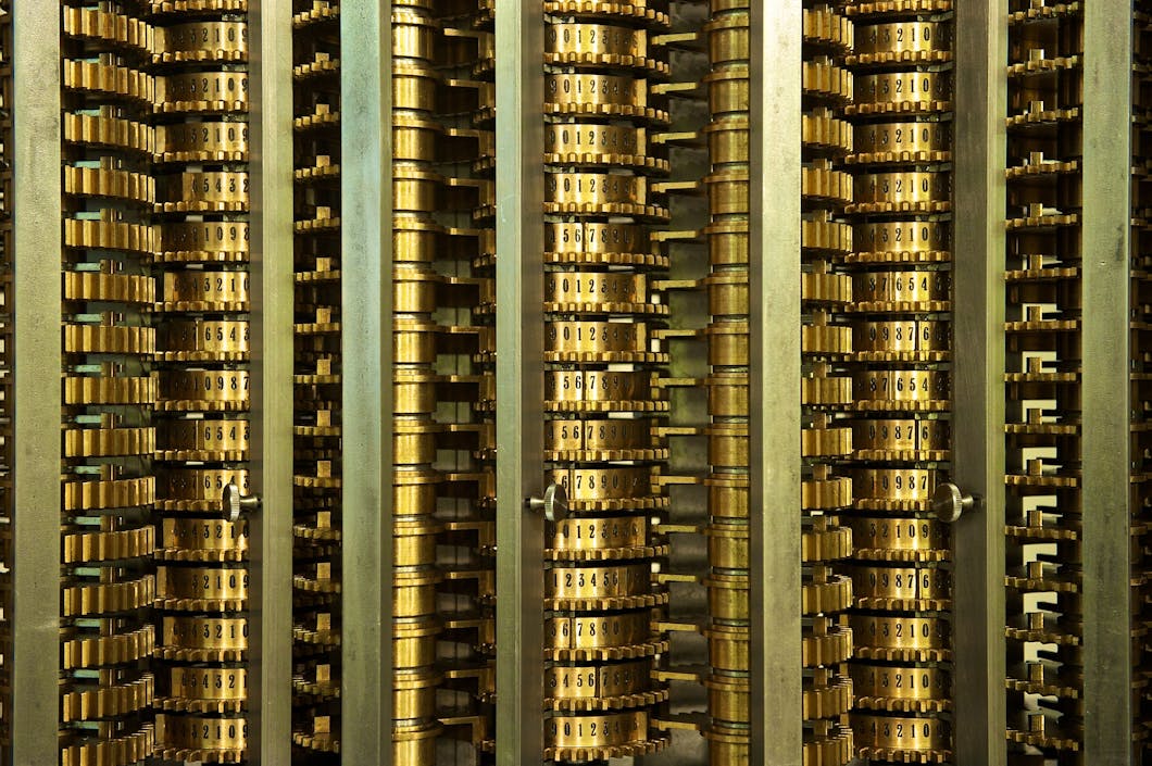 Closeup of Babbage Difference Engine #2