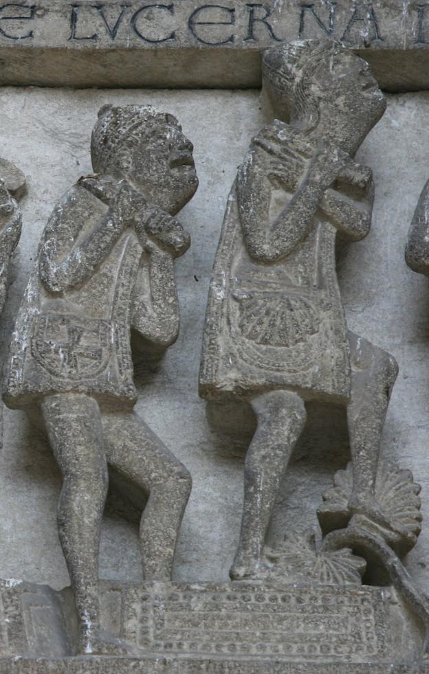Tympanum: Pilgrims