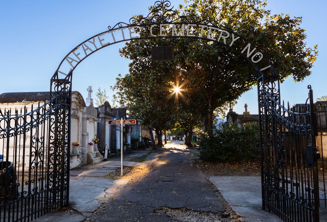 Lafayette Cemetery Entrance Gate, New Orleans, Louisiana