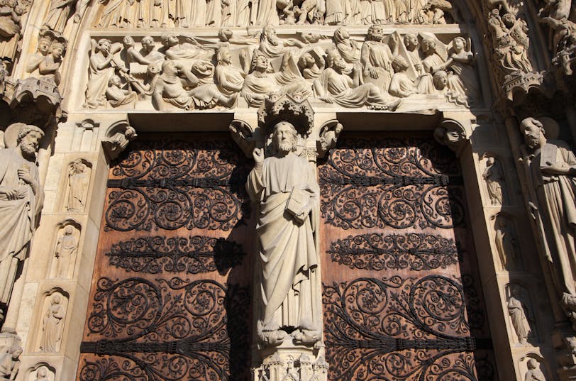 Last Judgment Portal: Christ Teaching