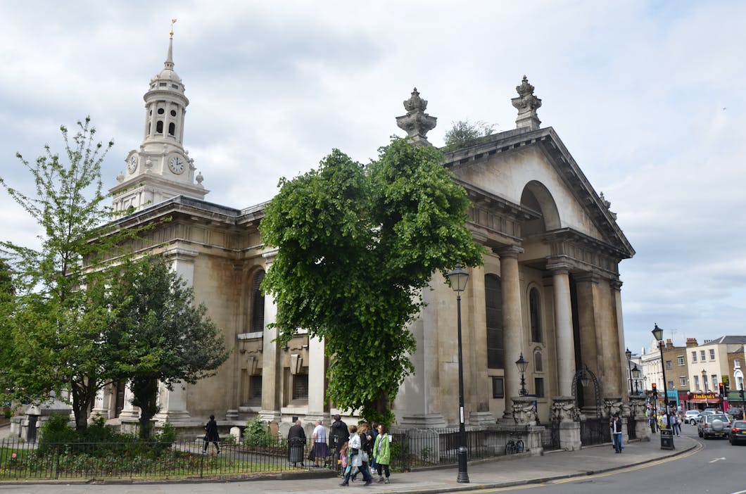 The Church of St Alfege at Greenwich