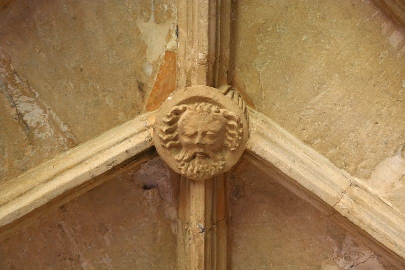 Roof Boss: Bearded Man - Christ Church Cathedral, Oxford