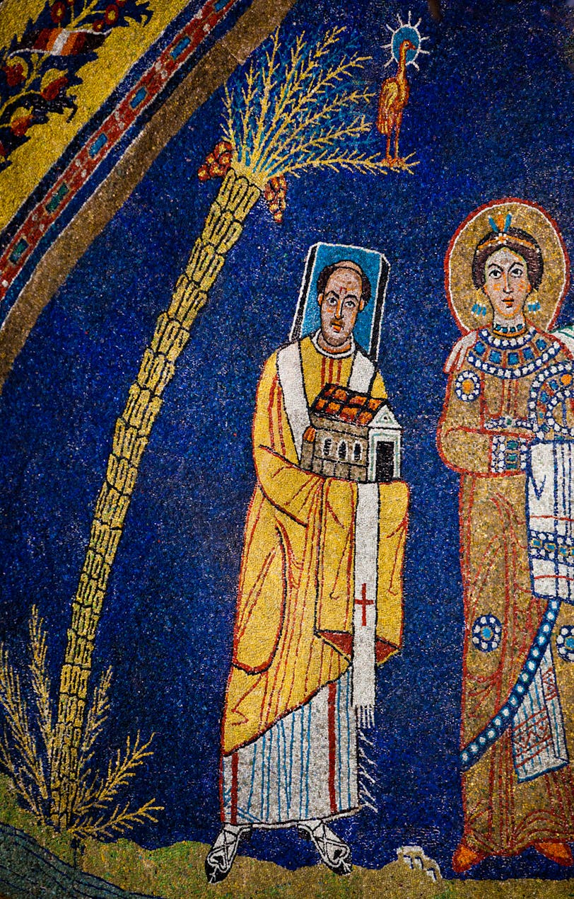 Apse Mosaic: Paschal and Prassede