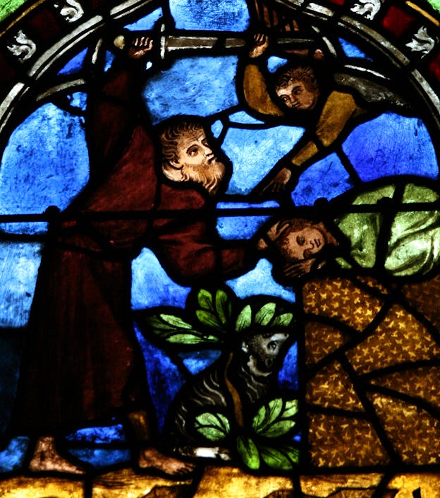 Stained Glass: Abraham and Isaac