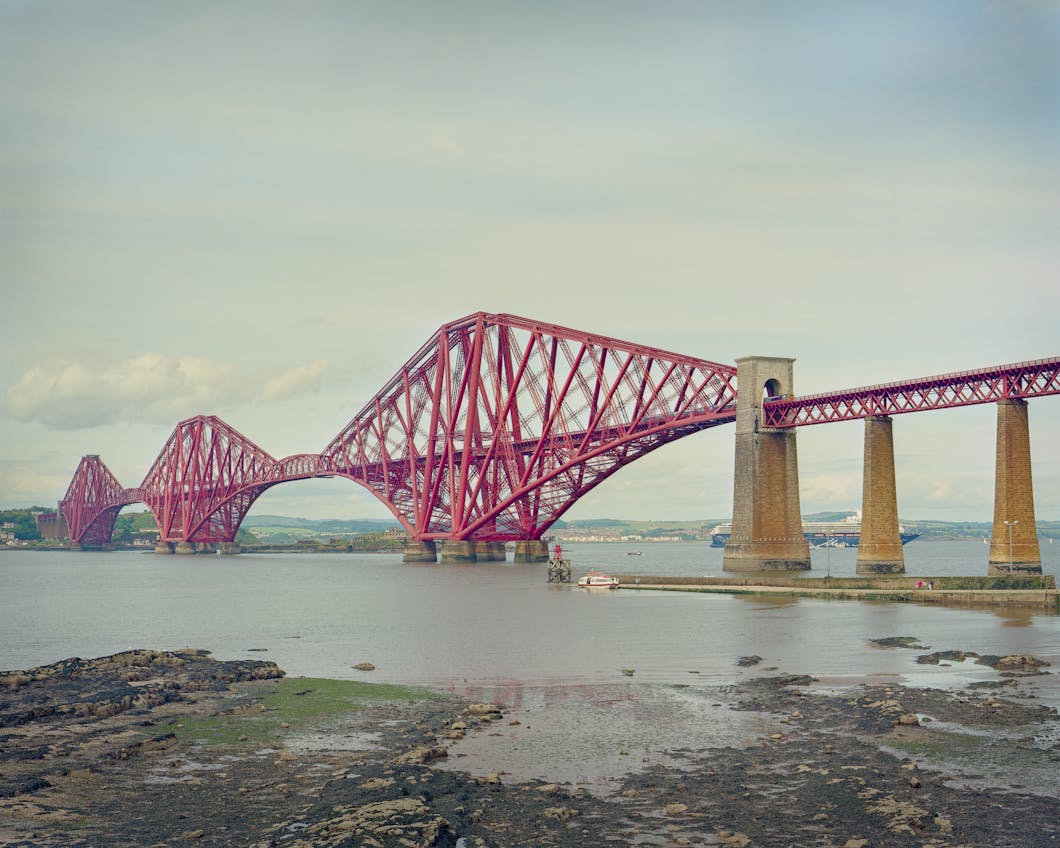 Scotland Forth Rail Bridge Ektar Large Format V700