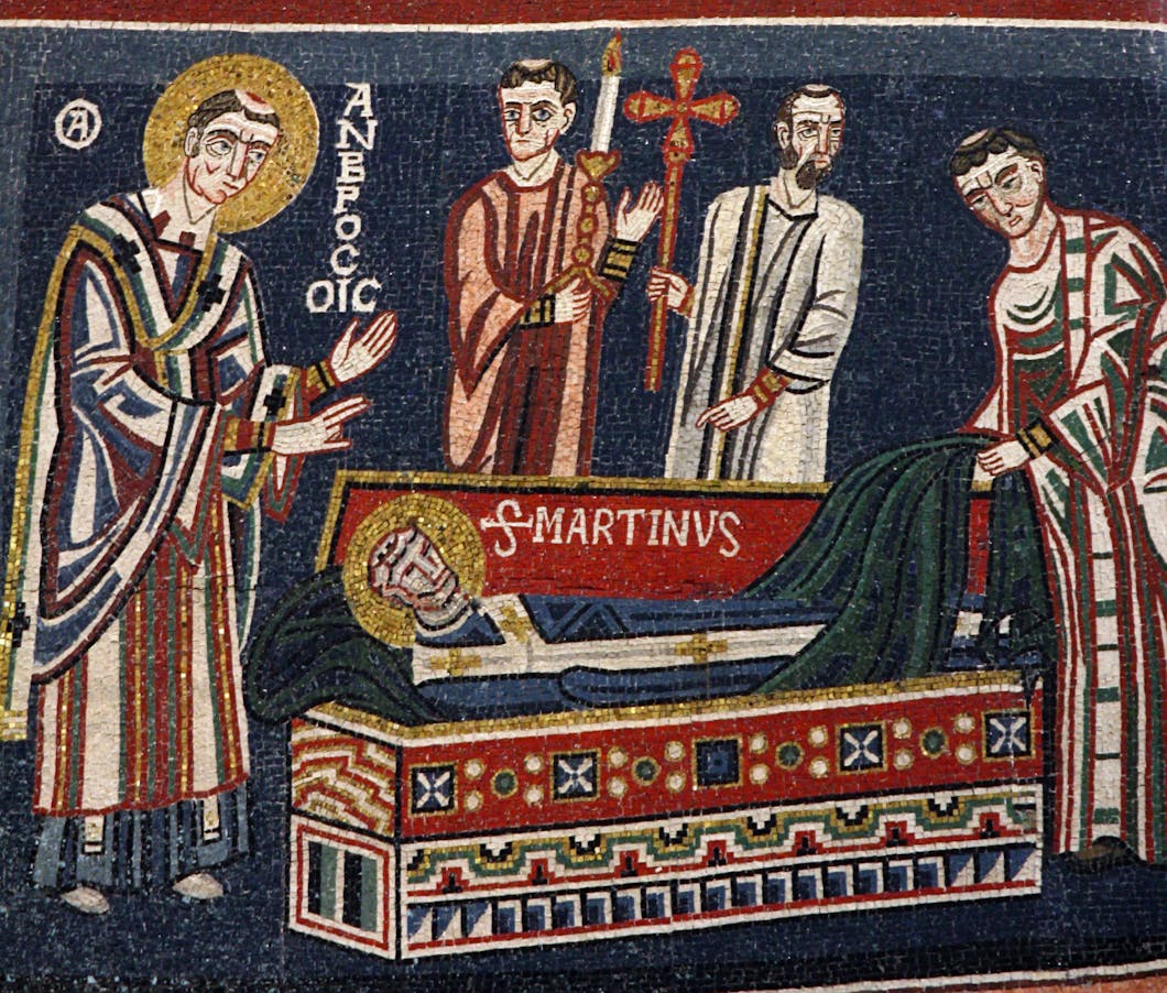 Apse Mosaic: Burial of St. Martin