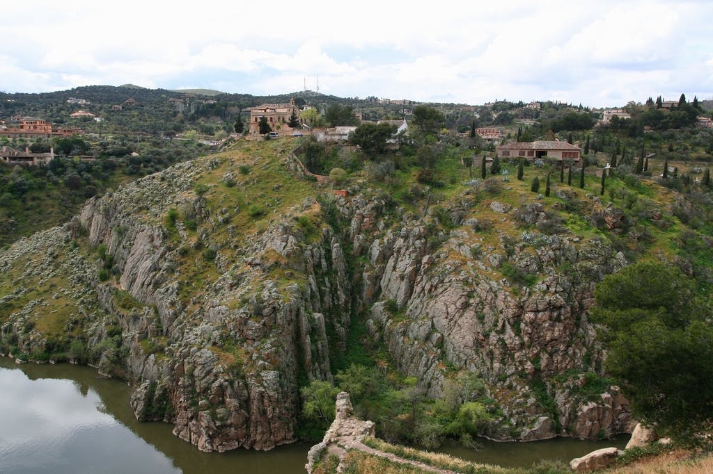 Lovely Rocky Landscape Across River from Sinagoga Del Transito