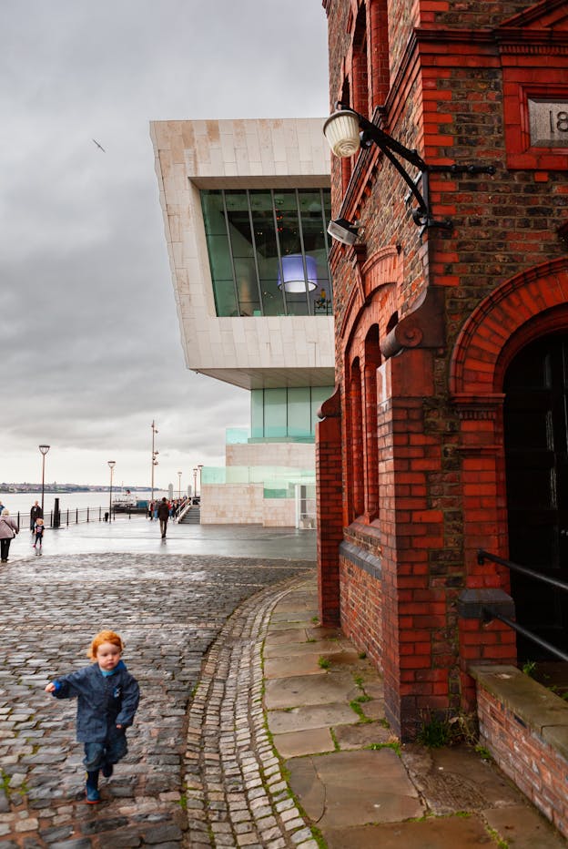 Running in the Rain, Liverpool, England