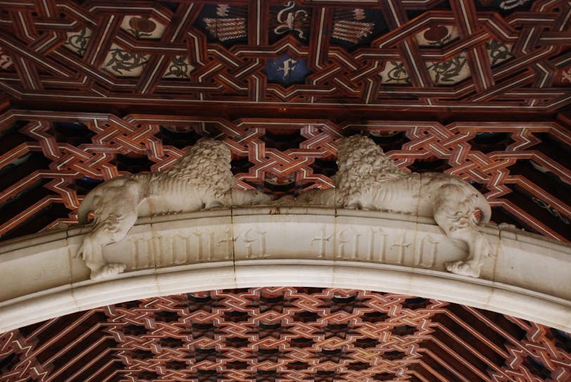 heraldic lions