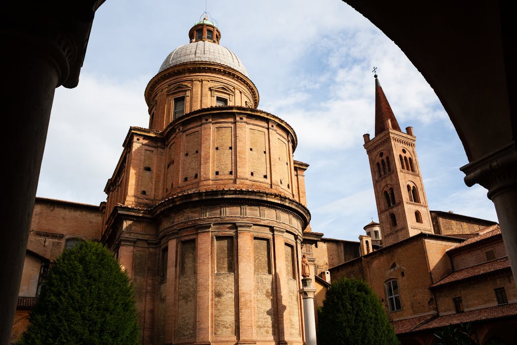 Exterior from Cloister, San Domenico, Bologna, Italy
