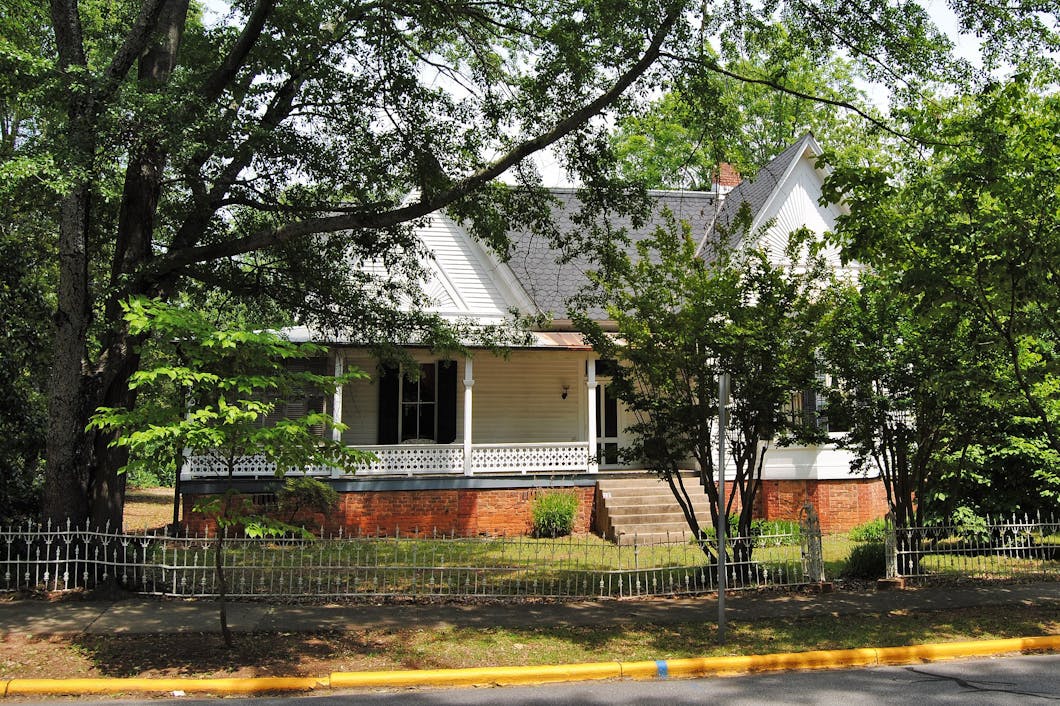 Front View, Facing East - Calvin W. Parr House, Athens, Georgia