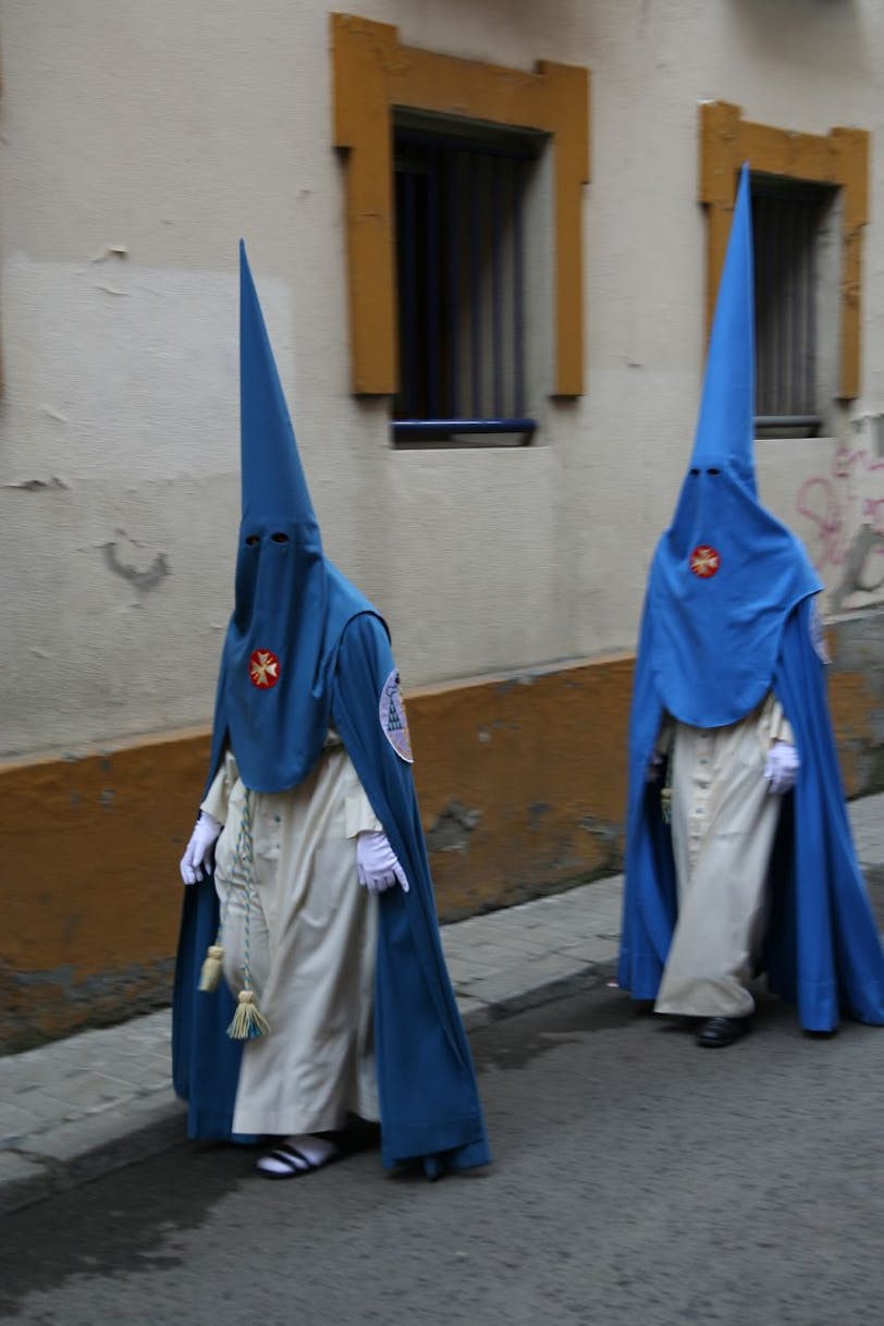 on the way to the parade