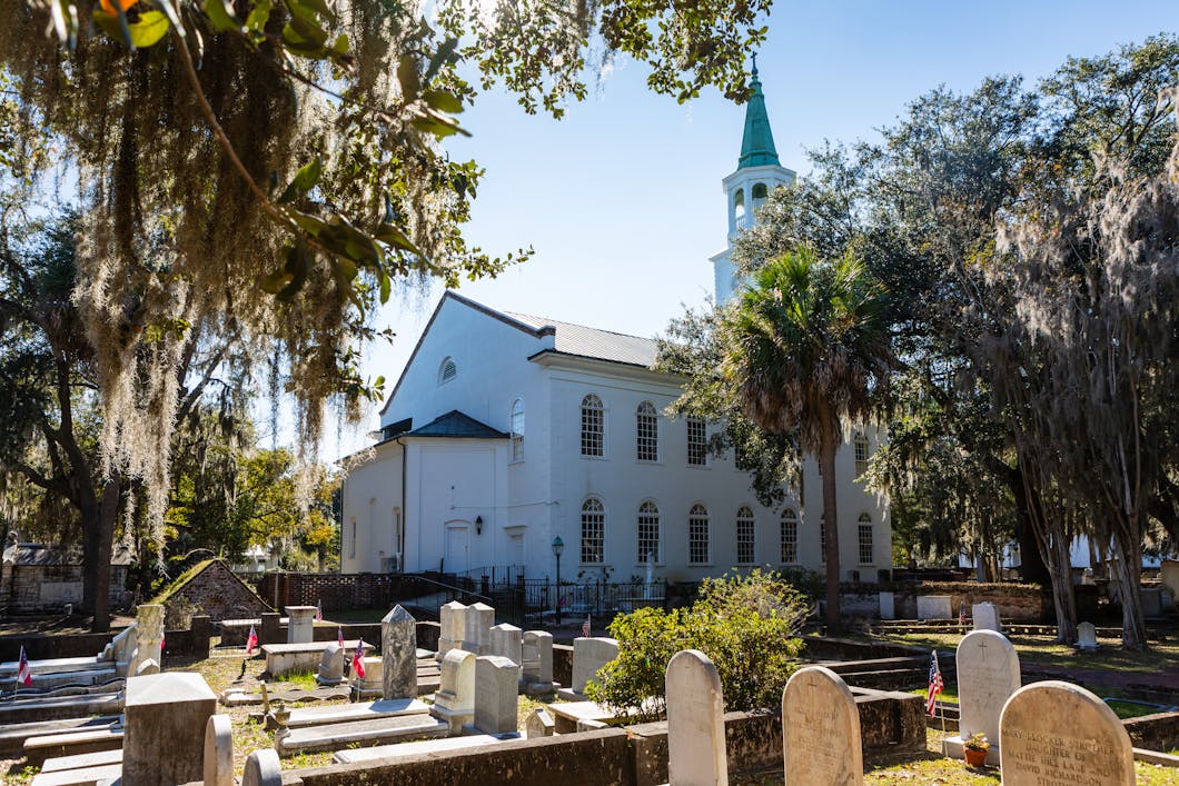 View from NE, St. Helena's Anglican Church - Beaufort, SC