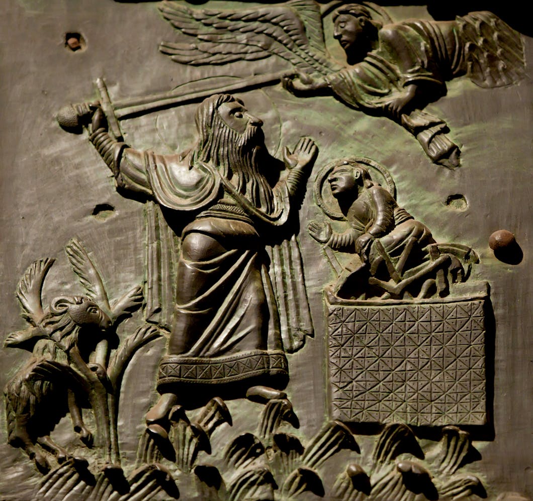 Bronze Door: Abraham and Isaac