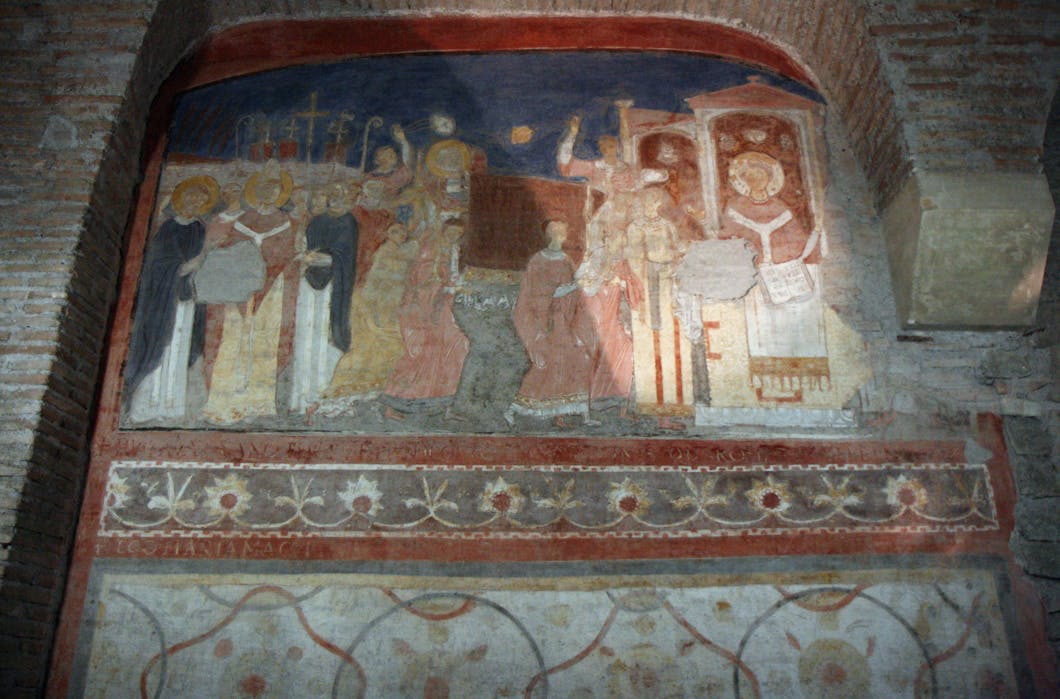 Fresco: Transfer of St. Clement's Relics, 11C