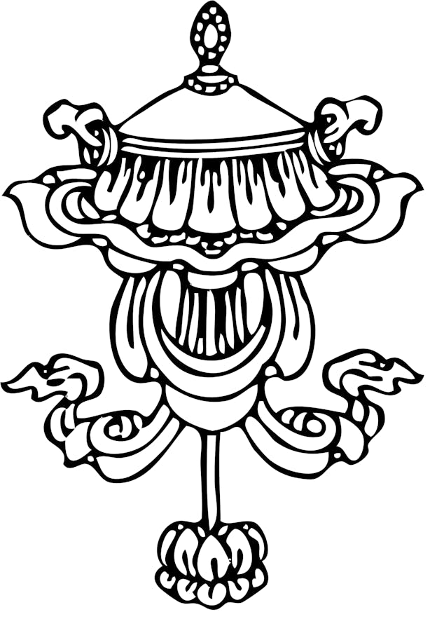 Buddhist parasol symbol