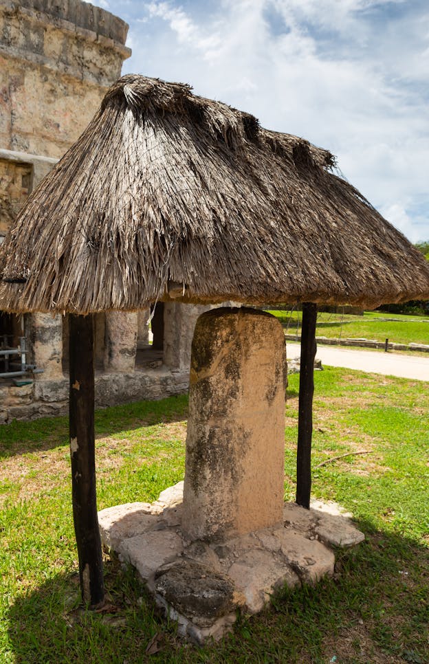 Stele, Tulum, Mexico
