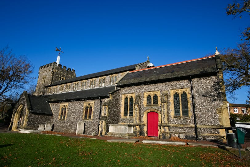Church of St. Nicholas from South, Brighton, England