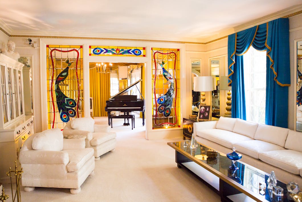 Living Room at Graceland, Memphis, Tennessee