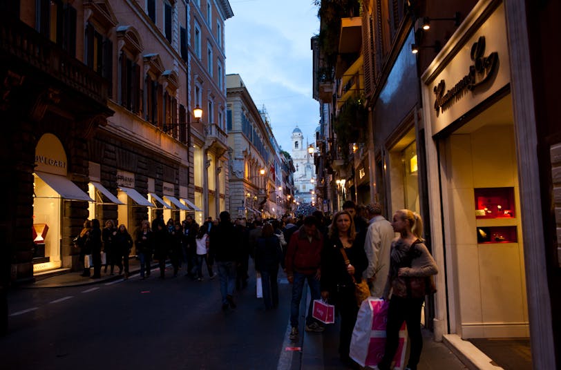 Shopping on the Via Condotti