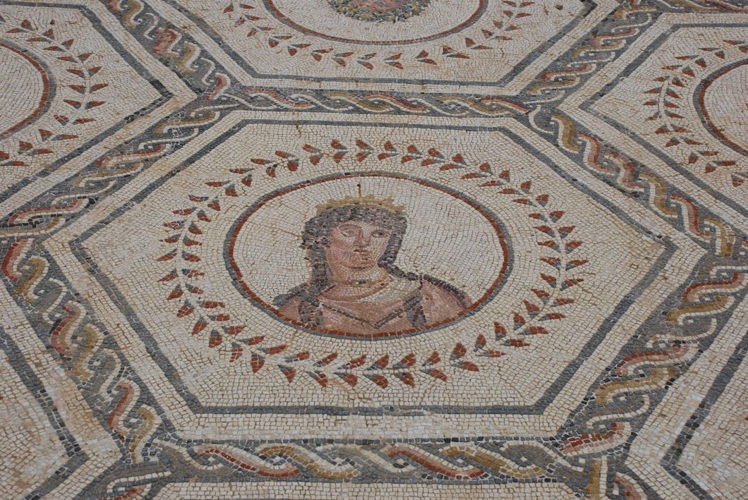 venus, planets mosaic, italica