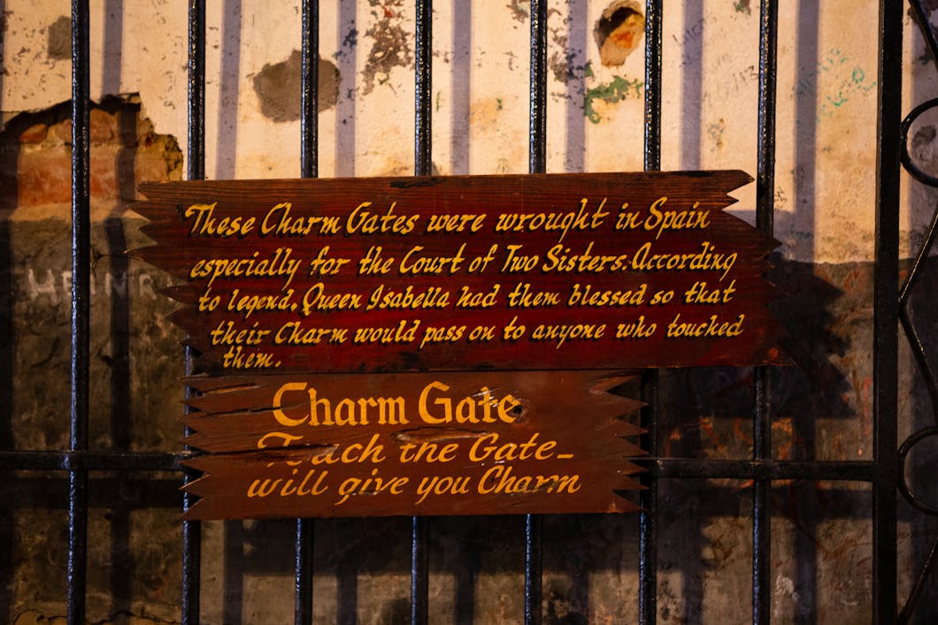Charm Gate, Court of Two Sisters, New Orleans, Louisiana