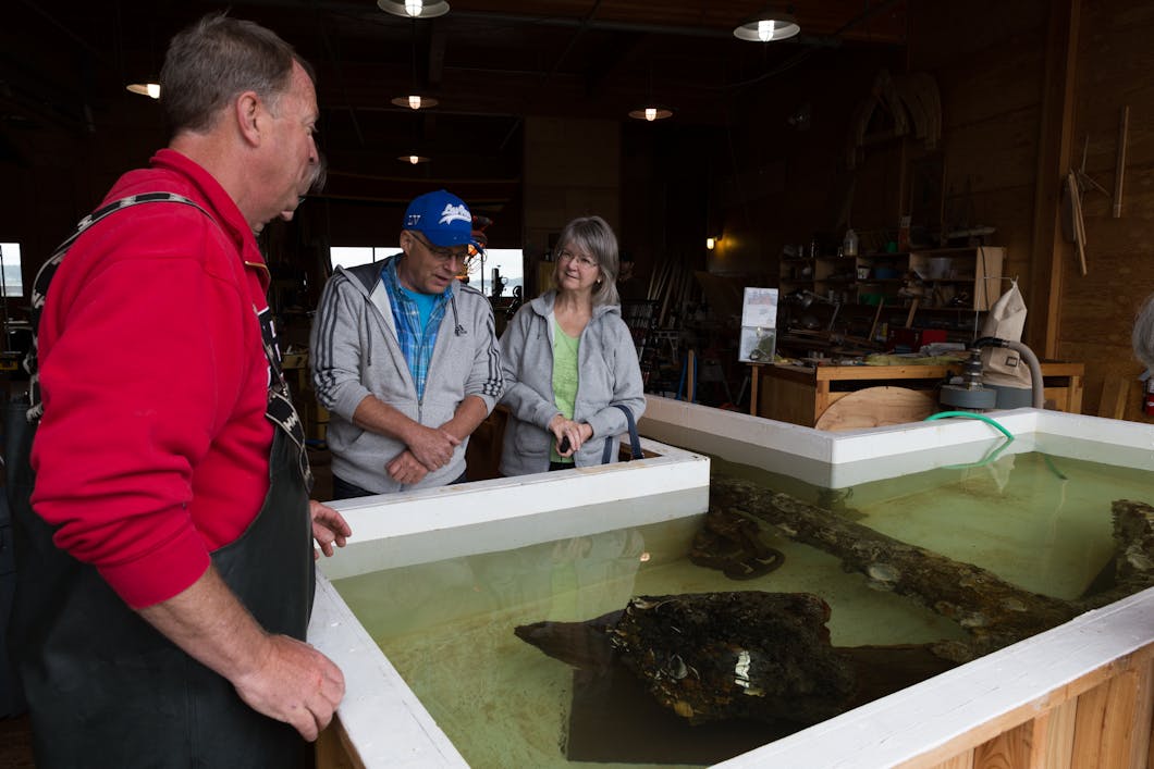 Discoverer Doug Monk with the Antique Anchor