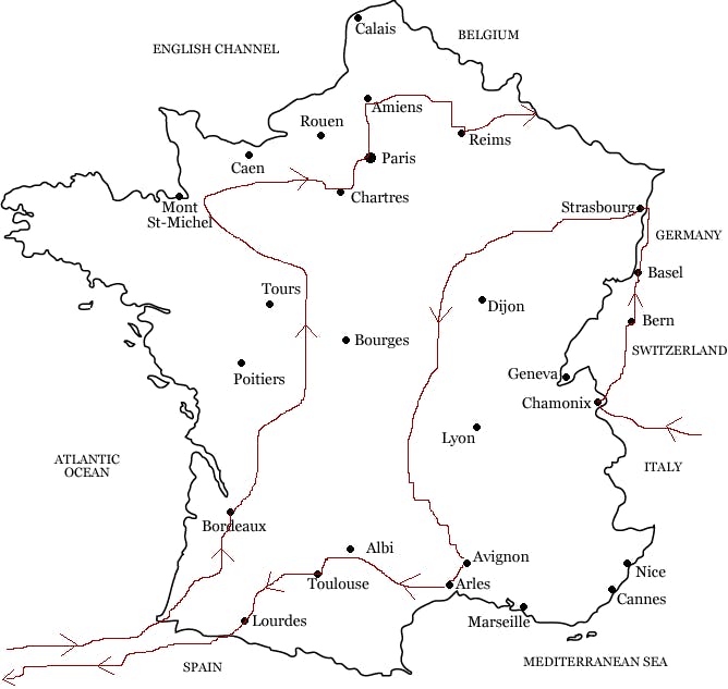 france itinerary