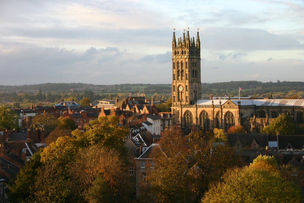 View of St Mary's Church Warwick