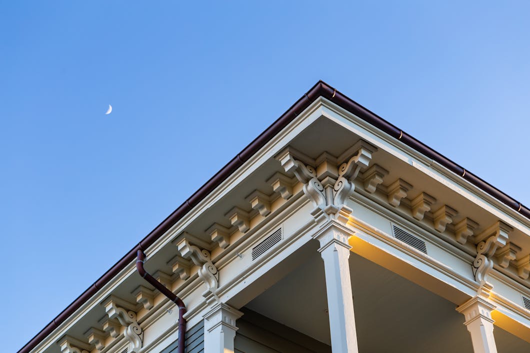 Cornice with Moon, 2328 St Charles Ave, New Orleans, Louisiana