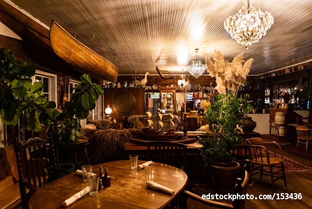 Lobby at Night, Tokeland Hotel (Tokeland, WA)