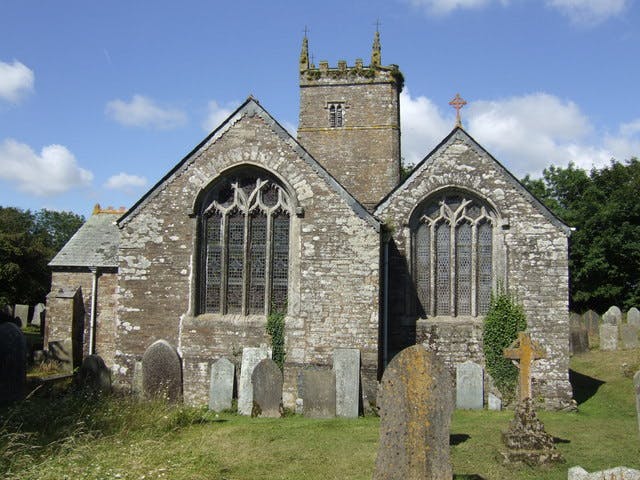 St. Pinnock church, east end