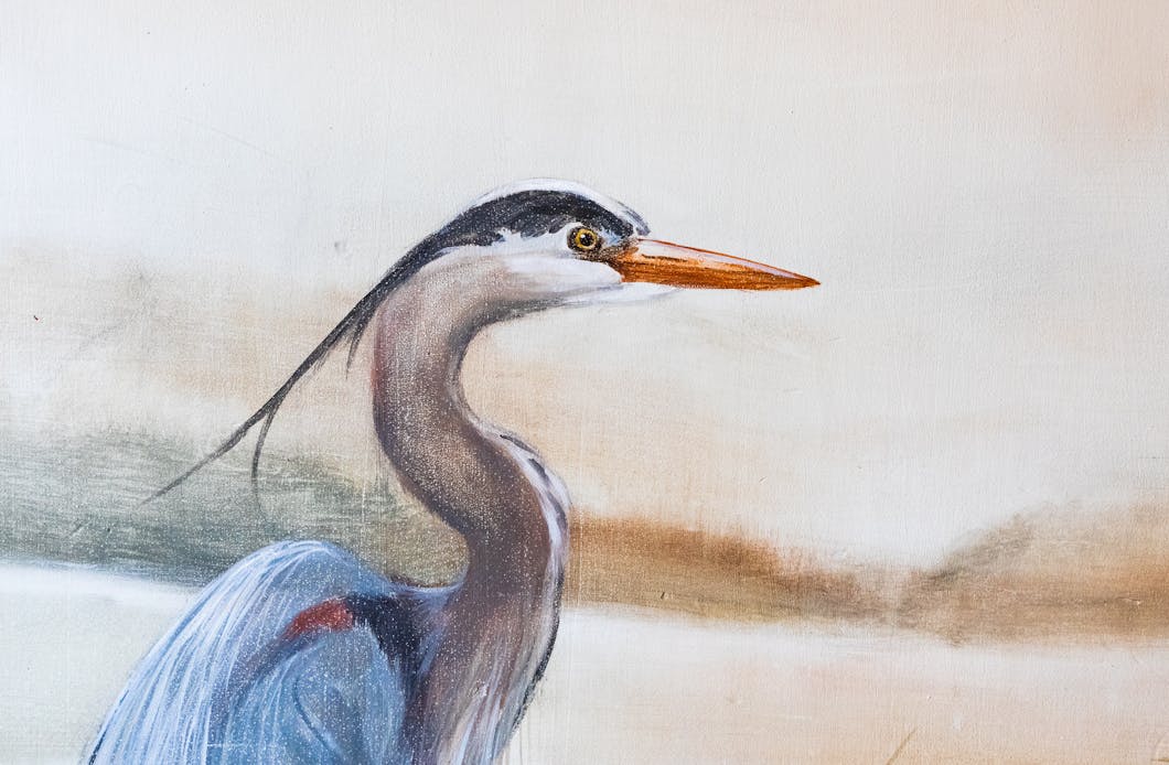 Heron Mural at Tokeland Hotel, Tokeland, WA