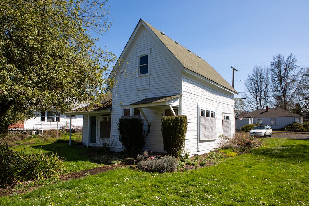 Hannah and Eliza Gorman House from Southwest, Corvallis, Oregon