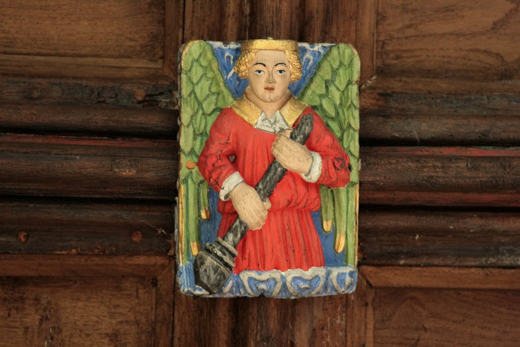 Roof Boss: Angel with Scourging Pillar