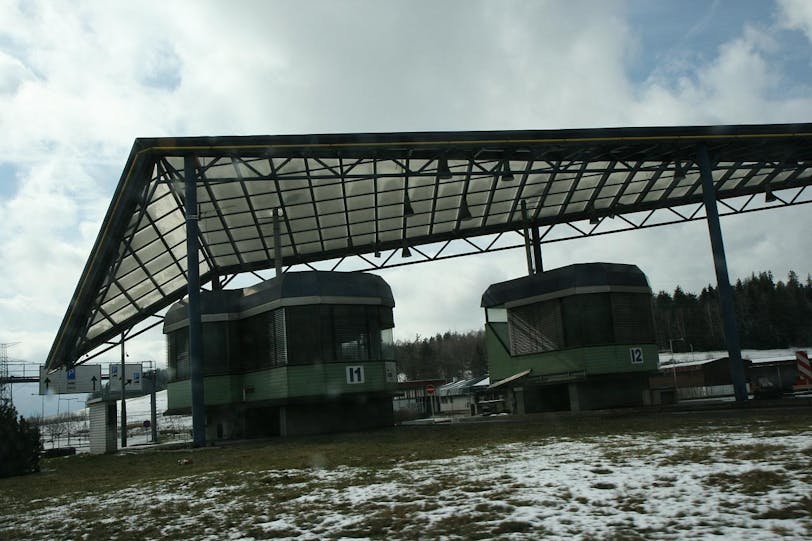 czech-german border station